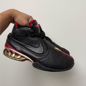 Nike Zoom Michael Vick 2 Mens Size 10.5 2004 Black Red, Silver [309332-001] Used